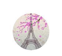 Phayah Ambientadores de coche de forma redonda, 4 unidades, diseño vintage de la Torre Eiffel, tabletas de aromaterapia, tarjeta perfumada colgante, aroma a lavanda