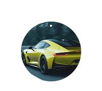 Phayah Ambientadores de coche de forma redonda, 4 unidades, estilo futuro, patrón de coche deportivo, tabletas de aromaterapia, tarjeta perfumada colgante, aroma a lavanda