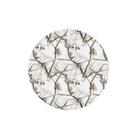 Phayah Ambientadores de coche de forma redonda, 4 unidades, patrón de camuflaje de árbol blanco, tarjetas aromáticas para colgar, aroma a lavanda