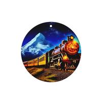 Phayah Ambientadores de coche de forma redonda, 6 unidades, colorido patrón de tren de vapor, tabletas de aromaterapia para colgar, tarjeta perfumada, aroma a lavanda