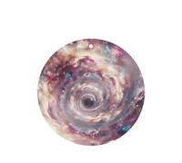 Phayah Ambientadores de coche de forma redonda, 6 unidades, con patrón de vórtice cósmico, tabletas de aromaterapia, tarjeta perfumada colgante, aroma a lavanda