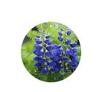 Phayah Ambientadores de coche de forma redonda, 6 unidades, diseño de flores de orquídea de campana, tabletas de aromaterapia, tarjeta perfumada colgante, aroma a lavanda