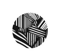 Phayah Ambientadores de coche de forma redonda, 6 unidades, diseño de líneas geométricas en blanco y negro, tabletas de aromaterapia automáticas, tarjeta perfumada para colgar, aroma a lavanda