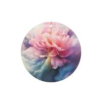 Phayah Ambientadores de coche de forma redonda, 6 unidades, diseño de nube, humo, flores, tabletas de aromaterapia, tarjeta perfumada colgante, aroma a lavanda