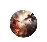 Phayah Ambientadores de coche de forma redonda, 6 unidades, diseño de pájaros gigantes, tarjetas aromáticas para colgar, aroma a lavanda