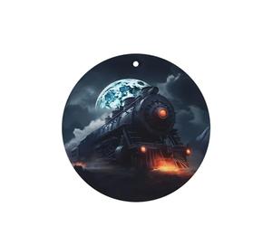 Phayah Ambientadores de coche de forma redonda, 6 unidades, potente patrón de locomotora, tabletas de aromaterapia automáticas, tarjeta perfumada para colgar, aroma a lavanda