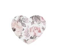Phayah Ambientadores de coche en forma de corazón, 4 unidades, acuarela, patrón floral, tabletas de aromaterapia, tarjeta perfumada colgante, aroma a lavanda