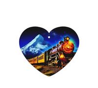 Phayah Ambientadores de coche en forma de corazón, 4 unidades, colorido patrón de tren de vapor, tabletas de aromaterapia para colgar, tarjeta perfumada, aroma a lavanda