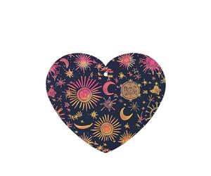 Phayah Ambientadores de coche en forma de corazón, 4 unidades, con patrón de constelación de estrellas, tabletas de aromaterapia automáticas, tarjeta perfumada para colgar, aroma a lavanda
