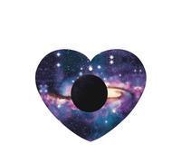 Phayah Ambientadores de coche en forma de corazón, 4 unidades, con patrón de planeta negro, tarjetas aromáticas para colgar, aroma a lavanda