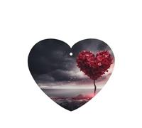 Phayah Ambientadores de coche en forma de corazón, 4 unidades, diseño de árbol de amor, tabletas de aromaterapia automáticas, tarjeta perfumada para colgar, aroma a lavanda