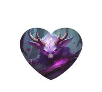 Phayah Ambientadores de coche en forma de corazón, 4 unidades, diseño de bestia de ojos morados, tabletas de aromaterapia automáticas, tarjeta perfumada para colgar, aroma a lavanda