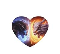 Phayah Ambientadores de coche en forma de corazón, 4 unidades, diseño de bestia, tabletas de aromaterapia automáticas, tarjeta perfumada para colgar, aroma a lavanda