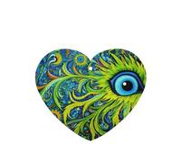 Phayah Ambientadores de coche en forma de corazón, 4 unidades, diseño de cacatúa, con un solo ojo, tabletas de aromaterapia automáticas, tarjeta perfumada para colgar, aroma a lavanda