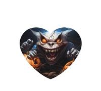 Phayah Ambientadores de coche en forma de corazón, 4 unidades, diseño de calabaza, con patrón de monstruo de luz de calabaza, tabletas de aromaterapia, tarjeta perfumada para colgar, aroma a lavanda