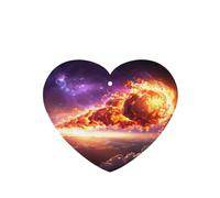 Phayah Ambientadores de coche en forma de corazón, 4 unidades, diseño de cometa en el espacio, tabletas de aromaterapia automáticas, tarjeta perfumada para colgar, aroma a lavanda