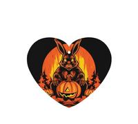 Phayah Ambientadores de coche en forma de corazón, 4 unidades, diseño de conejito de Halloween, tabletas de aromaterapia, tarjeta perfumada colgante, aroma a lavanda