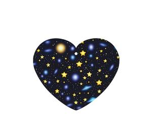 Phayah Ambientadores de coche en forma de corazón, 4 unidades, diseño de galaxia, universo, estrella, tabletas de aromaterapia, tarjeta perfumada colgante, aroma a lavanda