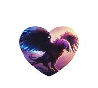 Phayah Ambientadores de coche en forma de corazón, 4 unidades, diseño de llamas moradas, tabletas de aromaterapia automáticas, tarjeta perfumada para colgar, aroma a lavanda