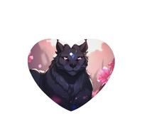 Phayah Ambientadores de coche en forma de corazón, 4 unidades, diseño de pantera negra, tabletas de aromaterapia automáticas, tarjeta perfumada para colgar, aroma a lavanda