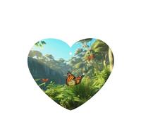 Phayah Ambientadores de coche en forma de corazón, 4 unidades, diseño de saltamontes, mariposa, tabletas de aromaterapia automáticas, tarjeta perfumada para colgar, aroma a lavanda