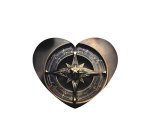 Phayah Ambientadores de coche en forma de corazón, 4 unidades, diseño mágico, runas nórdicas, brújula, pastillas, aromaterapia, tarjeta perfumada colgante, aroma a lavanda