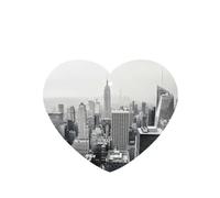 Phayah Ambientadores de coche en forma de corazón, 4 unidades, en blanco y negro, patrón de Nueva York, tabletas de aromaterapia automáticas, tarjeta perfumada para colgar, aroma a lavanda