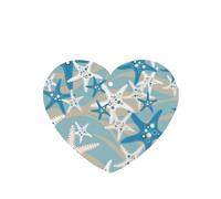 Phayah Ambientadores de coche en forma de corazón, 4 unidades, hermoso patrón de estrella de mar, tabletas de aromaterapia automáticas, tarjeta perfumada para colgar, aroma a lavanda