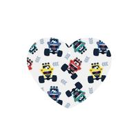 Phayah Ambientadores de coche en forma de corazón, 4 unidades, lindo patrón de camiones monstruos, tabletas de aromaterapia para colgar, tarjeta perfumada - aroma a lavanda