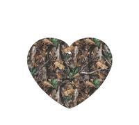 Phayah Ambientadores de coche en forma de corazón, 4 unidades, patrón de camuflaje de árbol frío, tabletas de aromaterapia para colgar, tarjeta perfumada - aroma a lavanda