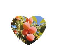 Phayah Ambientadores de coche en forma de corazón, 4 unidades, patrón de cosecha de albaricoque, tabletas de aromaterapia automáticas, tarjeta perfumada colgante, aroma a lavanda