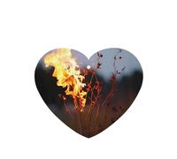 Phayah Ambientadores de coche en forma de corazón, 4 unidades, patrón de hierba ardiente, tabletas de aromaterapia, tarjeta perfumada colgante, aroma a lavanda