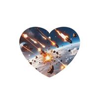 Phayah Ambientadores de coche en forma de corazón, 4 unidades, patrón de impacto de asteroide, tabletas de aromaterapia automáticas, tarjeta perfumada para colgar, aroma a lavanda