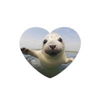 Phayah Ambientadores de coche en forma de corazón, 4 unidades, patrón de juego de sello de bebé, tabletas de aromaterapia automáticas, tarjeta perfumada para colgar, aroma a lavanda