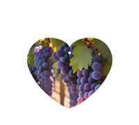 Phayah Ambientadores de coche en forma de corazón, 4 unidades, patrón de uvas del desierto, tabletas de aromaterapia automáticas, tarjeta perfumada para colgar, aroma a lavanda