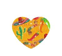 Phayah Ambientadores de coche en forma de corazón, 4 unidades, sombrero de cactus y chile, patrón de tabletas de aromaterapia automáticas, tarjeta perfumada para colgar, aroma a lavanda
