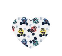 Phayah Ambientadores de coche en forma de corazón, 6 unidades, con bonito patrón de camiones monstruos, tabletas de aromaterapia, tarjeta perfumada para colgar, aroma a lavanda que elimina el olor