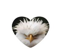 Phayah Ambientadores de coche en forma de corazón, 6 unidades, con patrón de águila calva, tabletas de aromaterapia automáticas, tarjeta perfumada para colgar, aroma a lavanda