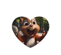 Phayah Ambientadores de coche en forma de corazón, 6 unidades, con patrón de ardilla de dibujos animados, tabletas de aromaterapia, tarjeta perfumada para colgar, aroma a lavanda