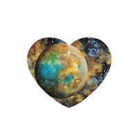 Phayah Ambientadores de coche en forma de corazón, 6 unidades, con patrón de planeta cósmico, tabletas de aromaterapia automáticas, tarjeta perfumada para colgar, aroma a lavanda