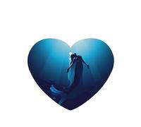 Phayah Ambientadores de coche en forma de corazón, 6 unidades, con patrón de sirena azul, tarjeta perfumada para colgar, aroma de lavanda que elimina el olor