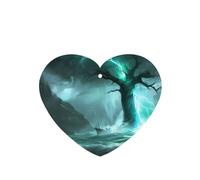 Phayah Ambientadores de coche en forma de corazón, 6 unidades, diseño de árbol antiguo en la tormenta, tabletas de aromaterapia automáticas, tarjeta perfumada para colgar, aroma a lavanda