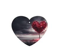 Phayah Ambientadores de coche en forma de corazón, 6 unidades, diseño de árbol de amor, tabletas de aromaterapia, tarjeta perfumada colgante, aroma de lavanda que elimina el olor