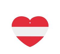 Phayah Ambientadores de coche en forma de corazón, 6 unidades, diseño de bandera austriaca, tabletas de aromaterapia automáticas, tarjeta perfumada para colgar, aroma a lavanda