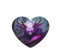 Phayah Ambientadores de coche en forma de corazón, 6 unidades, diseño de bestia de ojos morados, tabletas de aromaterapia automáticas, tarjeta perfumada para colgar, aroma a lavanda