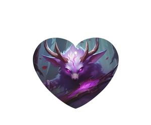 Phayah Ambientadores de coche en forma de corazón, 6 unidades, diseño de bestia de ojos morados, tabletas de aromaterapia automáticas, tarjeta perfumada para colgar, aroma a lavanda