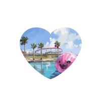 Phayah Ambientadores de coche en forma de corazón, 6 unidades, diseño de bola divertida para piscina, tabletas de aromaterapia automáticas, tarjeta perfumada para colgar, aroma a lavanda