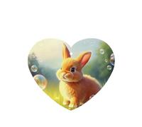 Phayah Ambientadores de coche en forma de corazón, 6 unidades, diseño de burbujas de conejo, tabletas de aromaterapia automáticas, tarjeta perfumada para colgar, aroma a lavanda