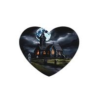 Phayah Ambientadores de coche en forma de corazón, 6 unidades, diseño de cabaña en el cementerio, tabletas de aromaterapia automáticas, tarjeta perfumada para colgar, aroma a lavanda