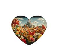 Phayah Ambientadores de coche en forma de corazón, 6 unidades, diseño de castillo, flores, mar, tabletas de aromaterapia, tarjeta perfumada colgante, aroma a lavanda